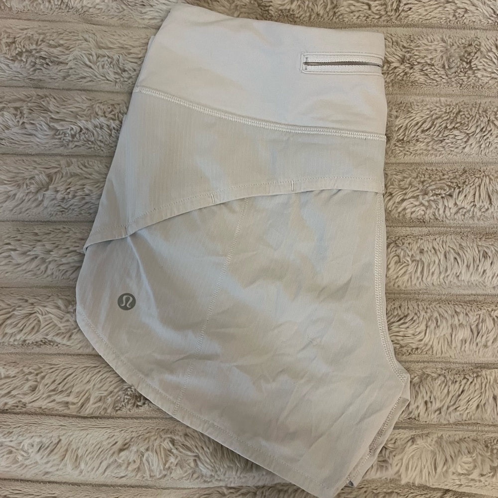 lululemon athletica Light Gray Athletic Shorts